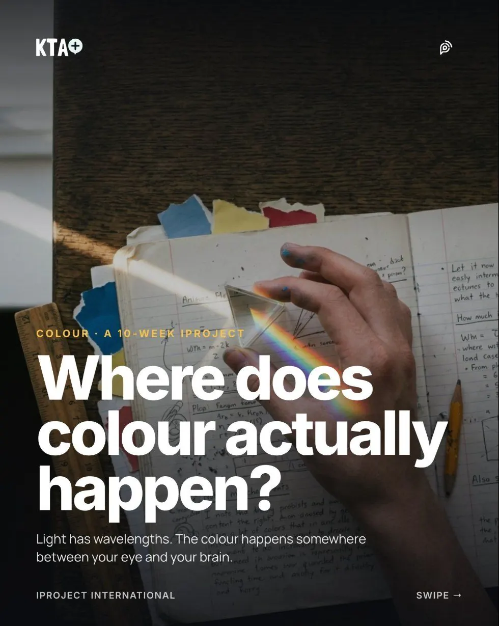 iProject cover: Where does colour actually happen?